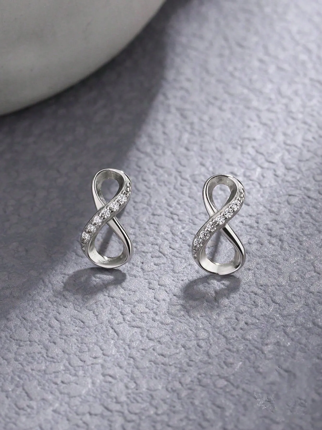 1 par de pendientes de tuerca minimalistas Big X para mujer, plata de ley S925, joyeria fina blanca, regalos de fiesta