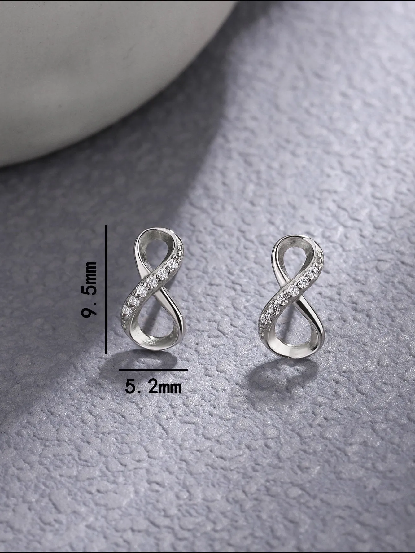 1 par de pendientes de tuerca minimalistas Big X para mujer, plata de ley S925, joyeria fina blanca, regalos de fiesta