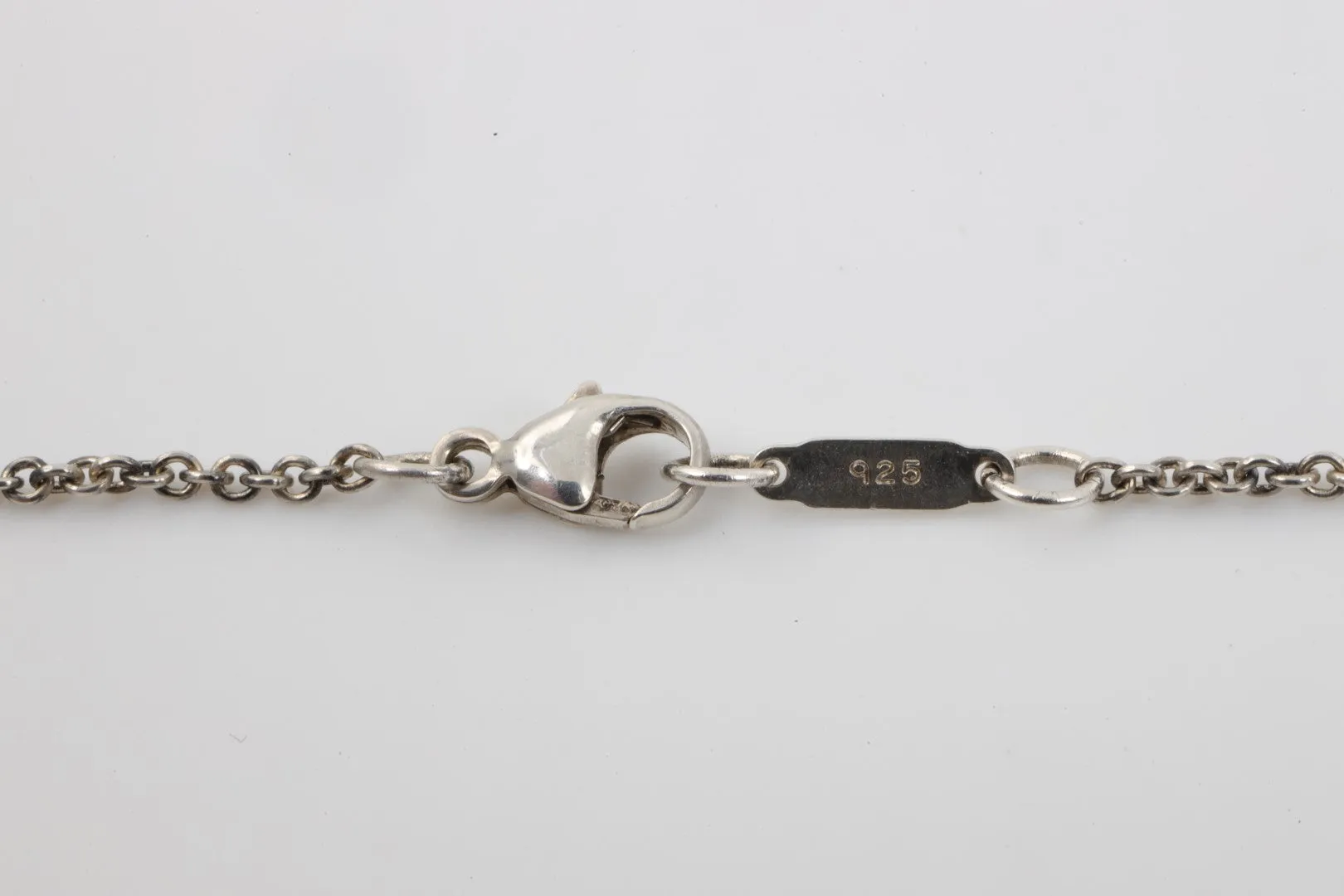 16" Tiffany & Co. 925 Silver Padlock Necklace (10.37g.)