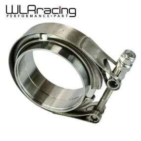 3 SUS 304 Steel Stainless Exhaust V Band Clamp Flange Kit V-Band Vband Male Female Design WLR5243