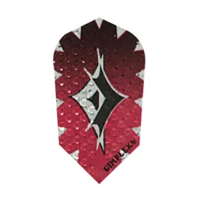 30-9347 V-100 Dimplex Slim Flights Foil Red