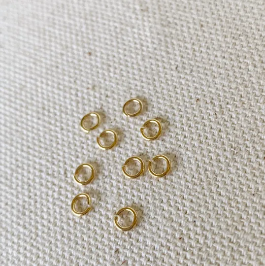 5 grams bag of 18k Gold Filled Jump Ring Size 3mm, 4mm, 5mm, Parts Components Jewelry Making