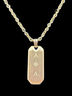 Alpha Phi Alpha Gold Pendant Necklace