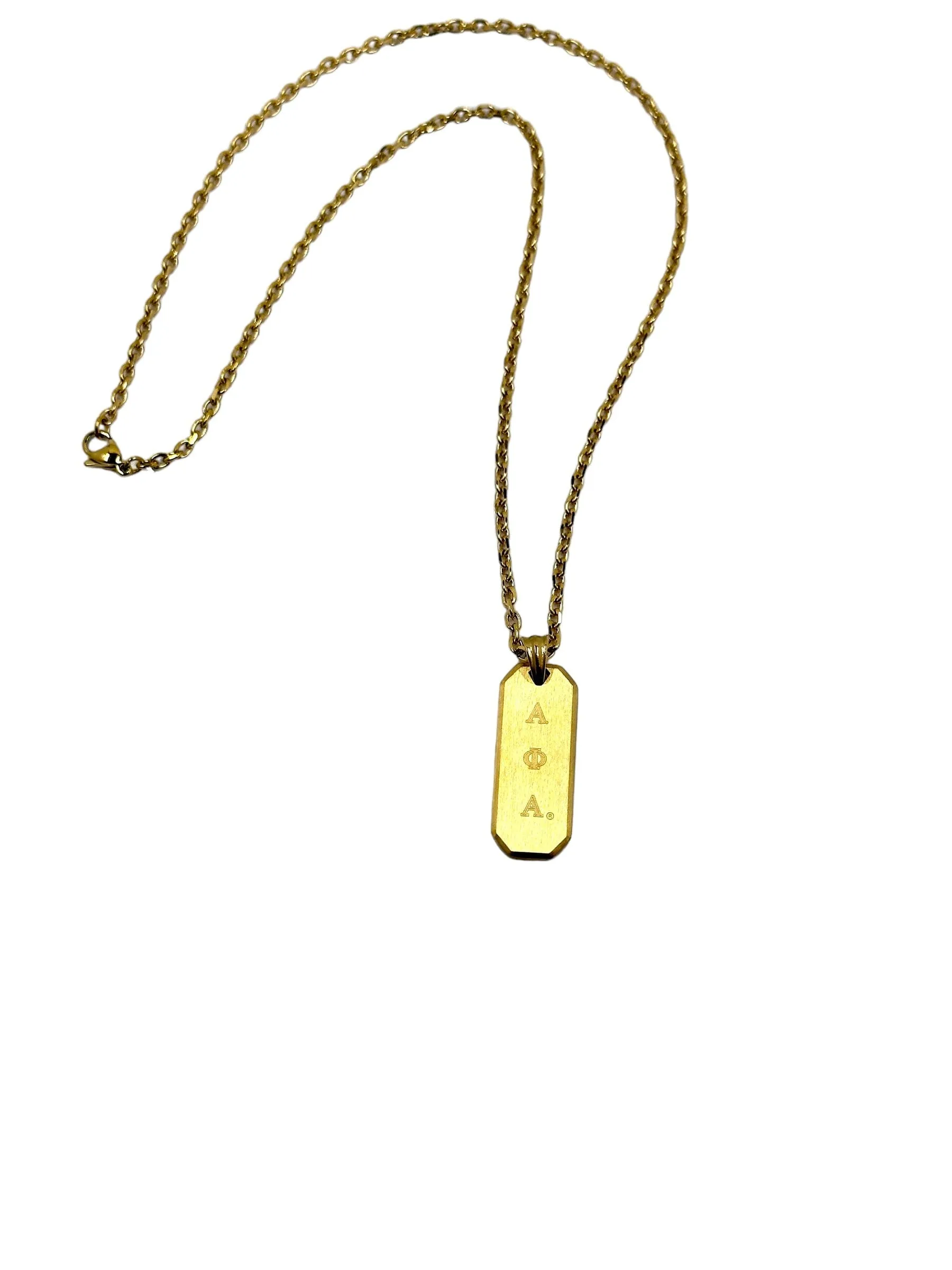 Alpha Phi Alpha Gold Pendant Necklace