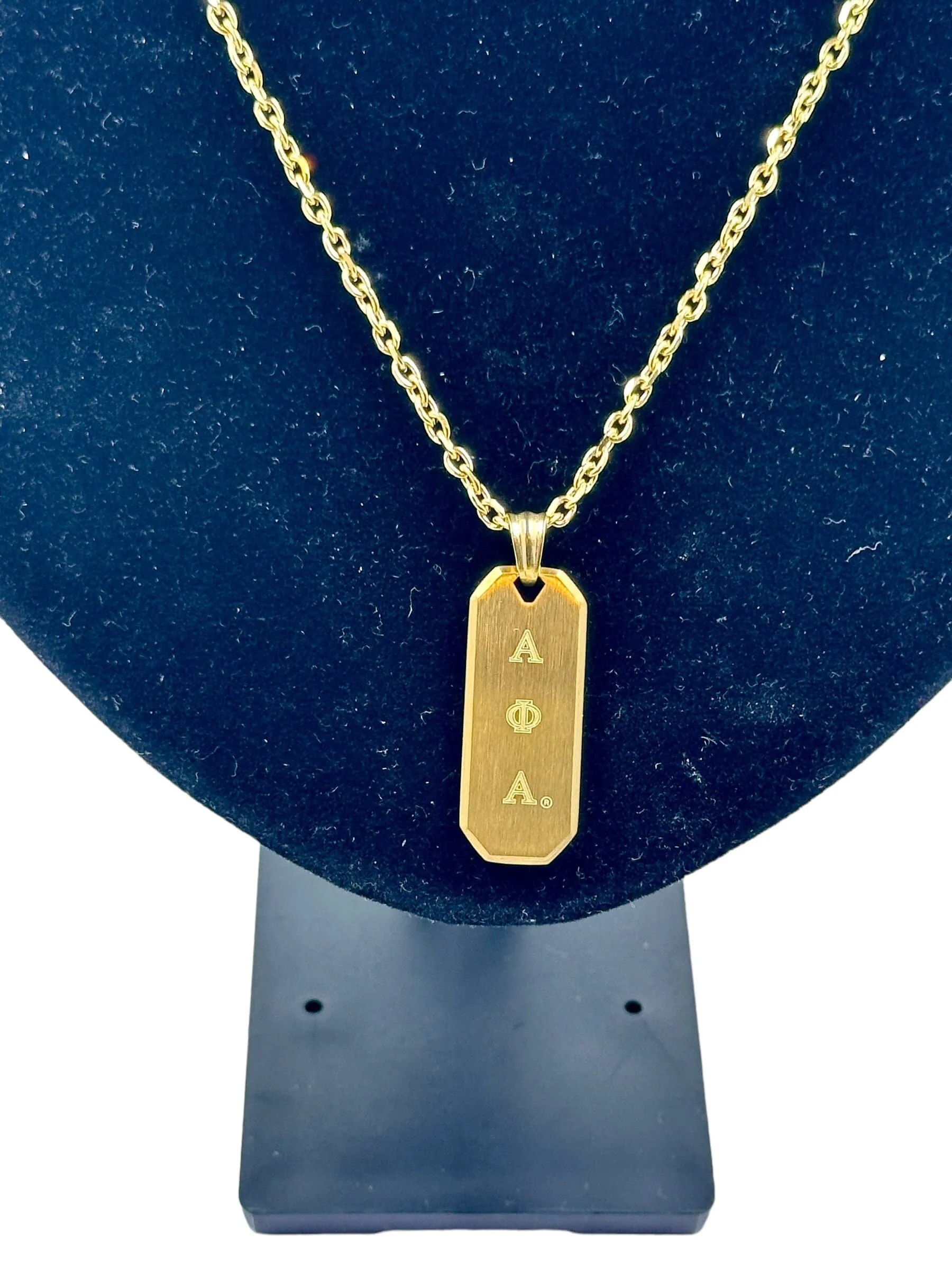 Alpha Phi Alpha Gold Pendant Necklace