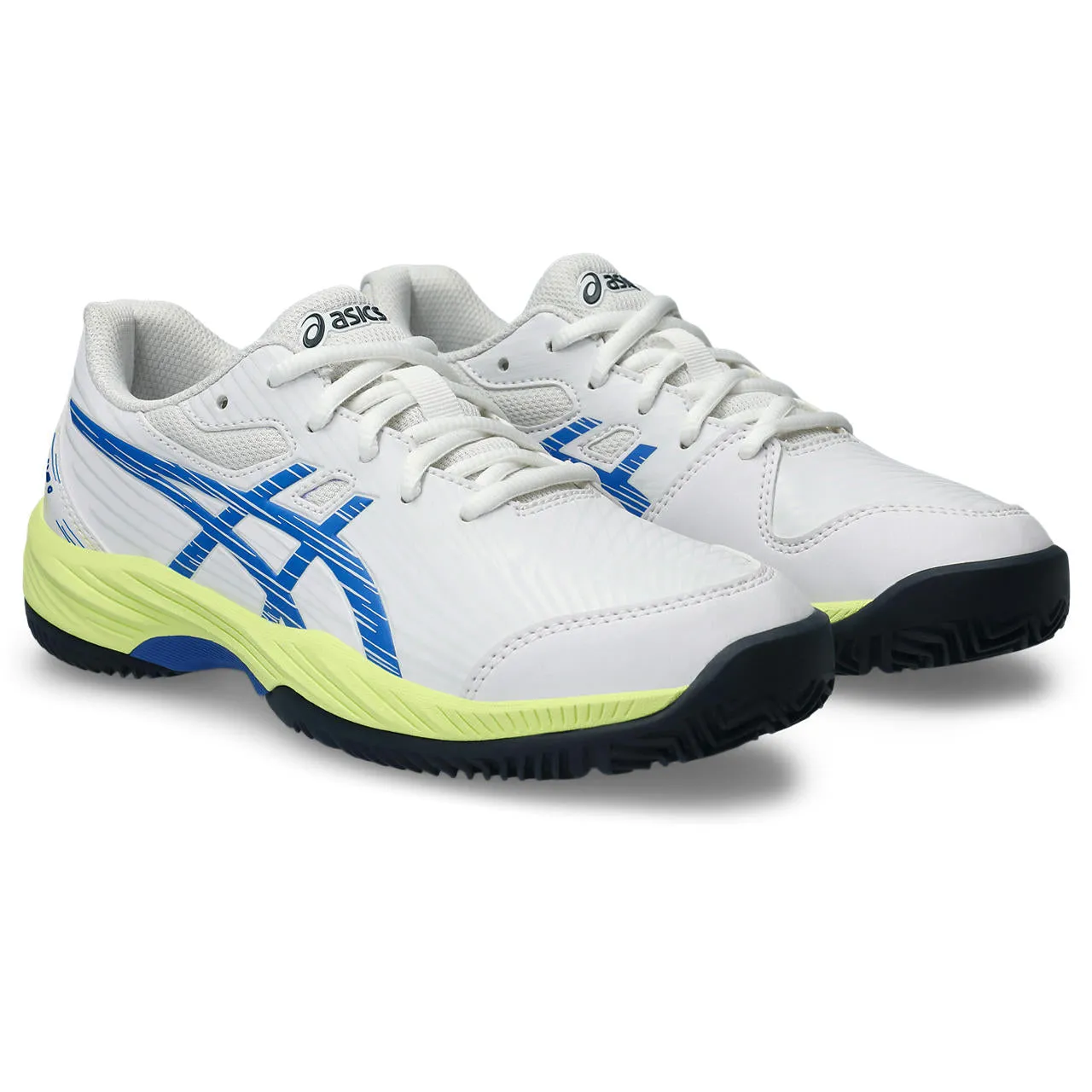 Asics Padelschoen Gel Game 9 GS Junior Wit Blauw