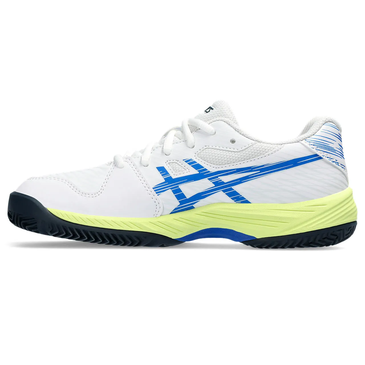 Asics Padelschoen Gel Game 9 GS Junior Wit Blauw