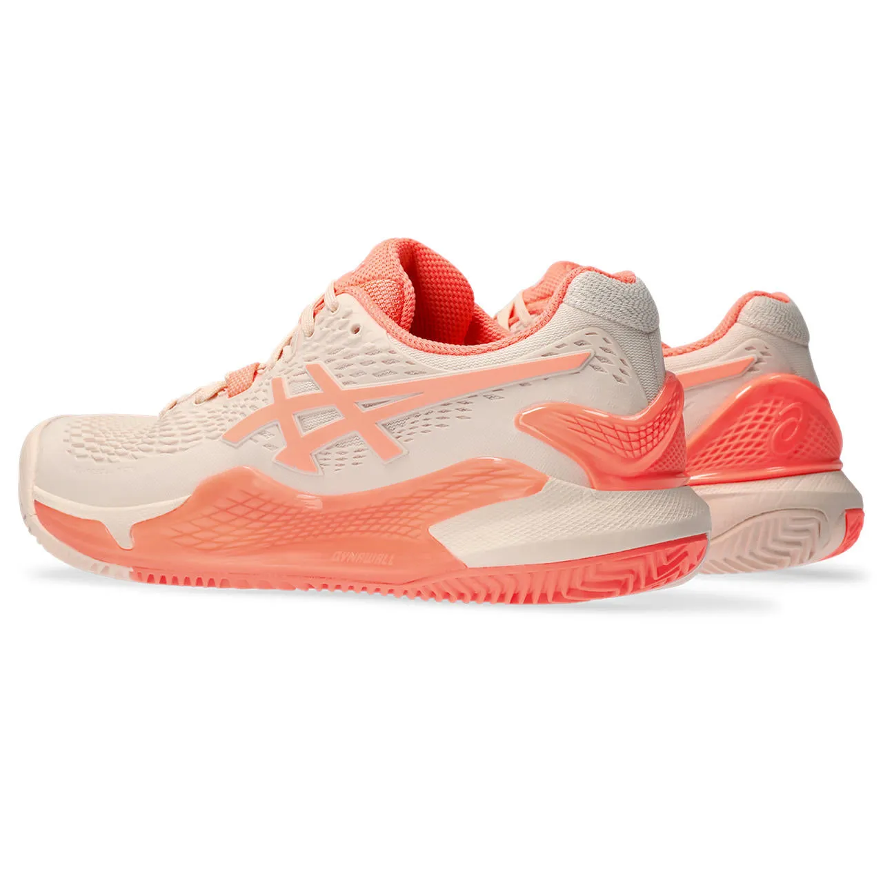 Asics Tennisschoen Gel Resolution 9 Clay Dames Oranje