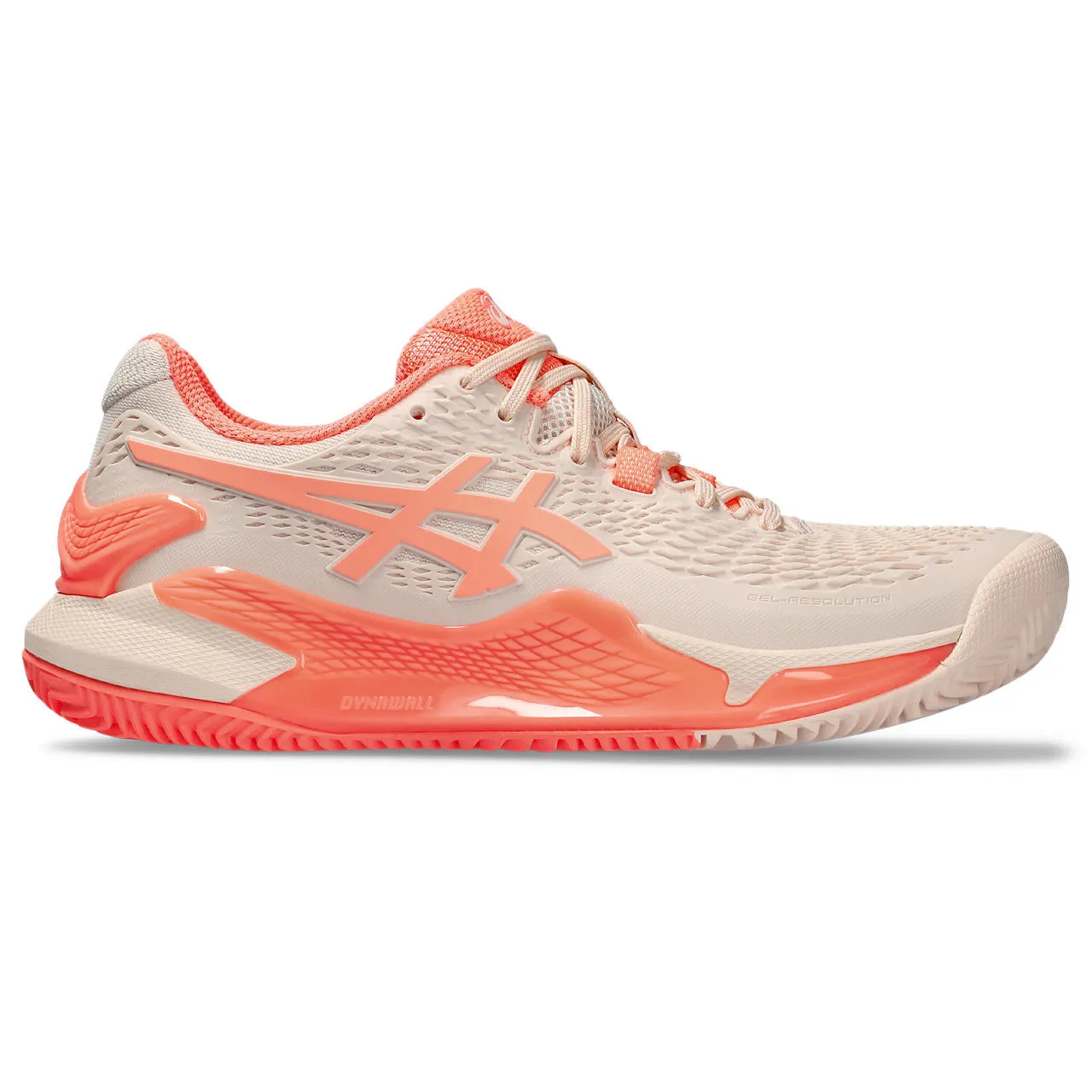 Asics Tennisschoen Gel Resolution 9 Clay Dames Oranje