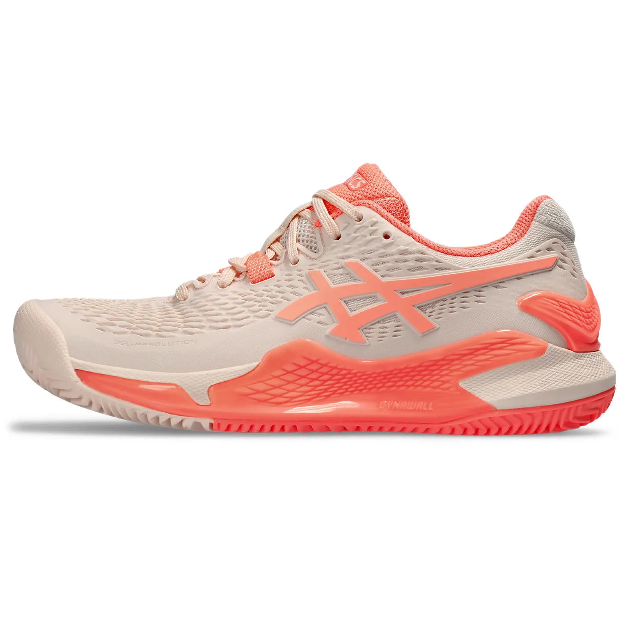 Asics Tennisschoen Gel Resolution 9 Clay Dames Oranje