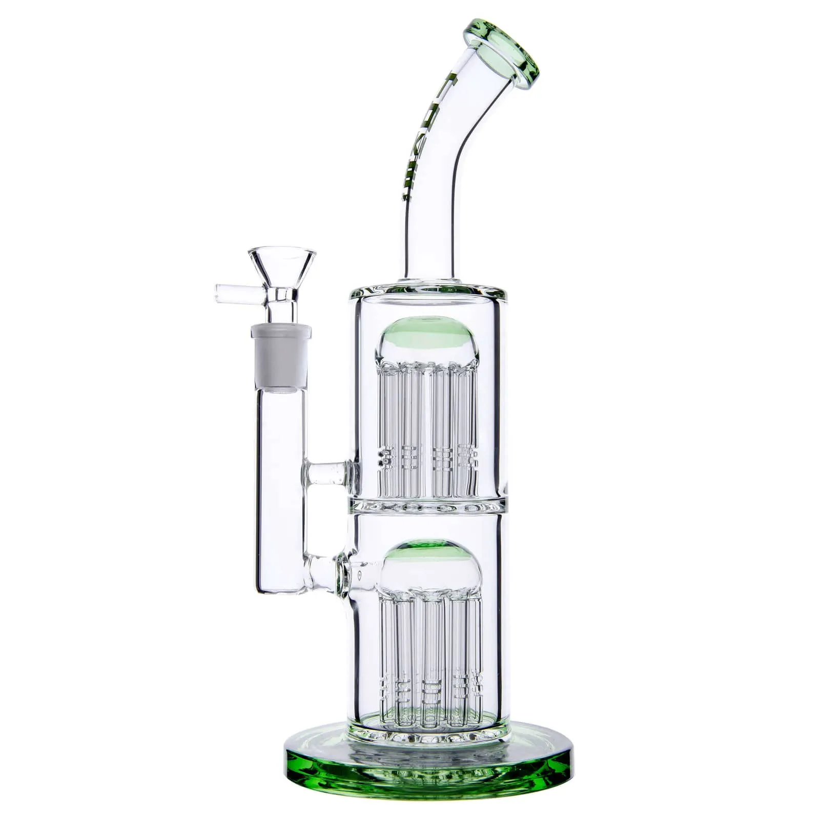 Bent Neck Double Tree Perc Bong