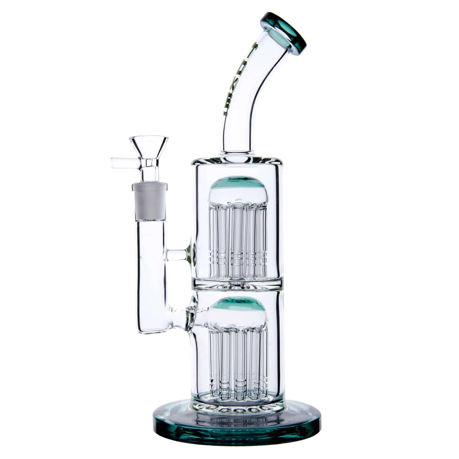 Bent Neck Double Tree Perc Bong