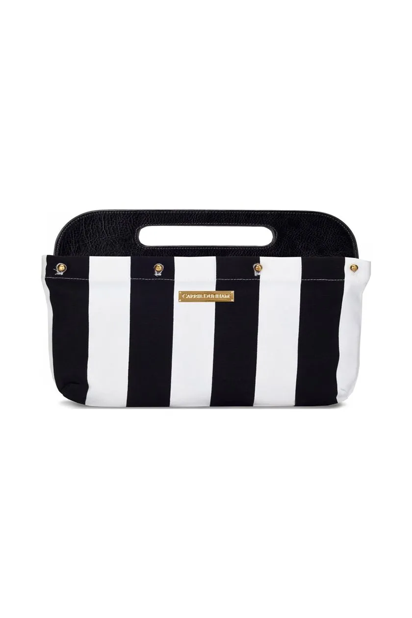 Black & White Striped Clutch Cover