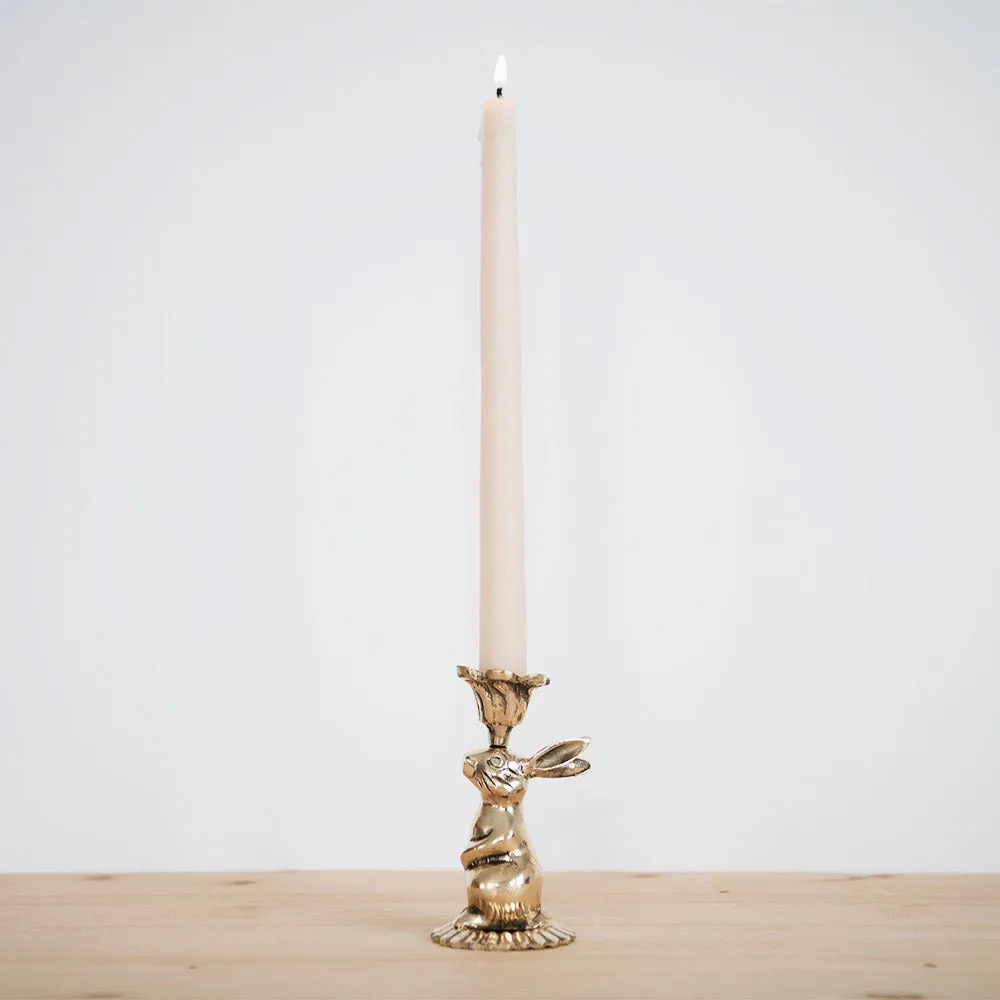 Brass Bunny Candlestick