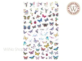 Butterfly Adhesive Nail Art Sticker - 1 pc (F580)