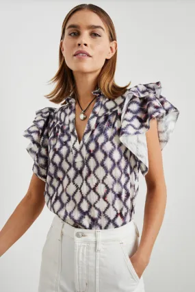 Calista Top ~ Iris Shibori