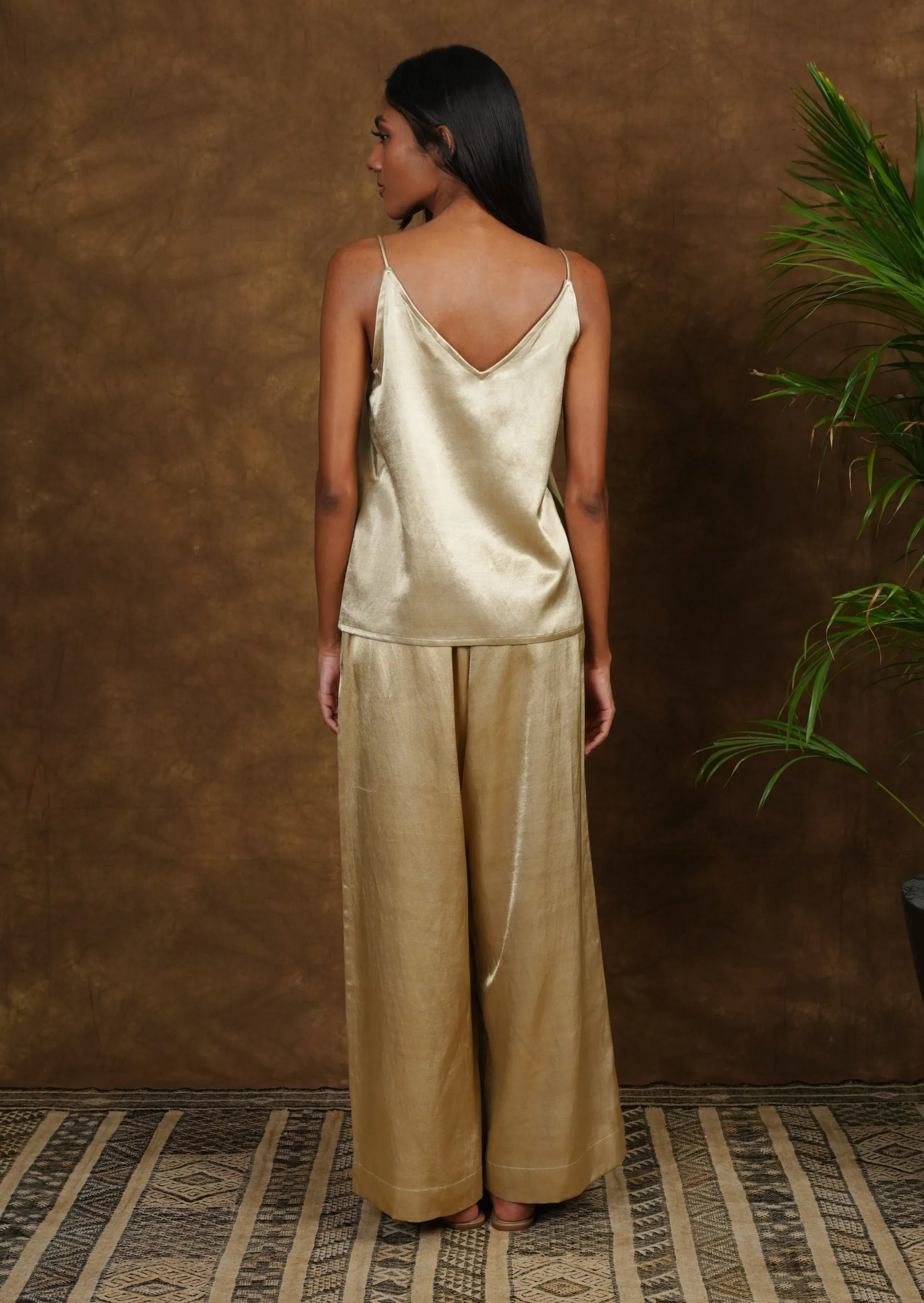 Chhaya Slip Top - Gold