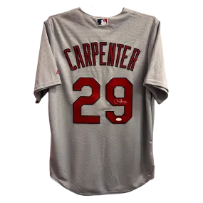 Chris Carpenter St Louis Cardinals Autographed Majestic Cool Base Away Jersey - JSA COA