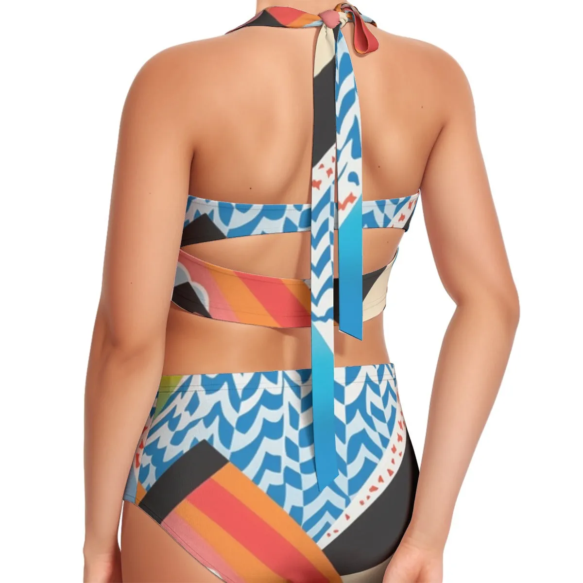 Colores Women's Swimsuit Set With Halter