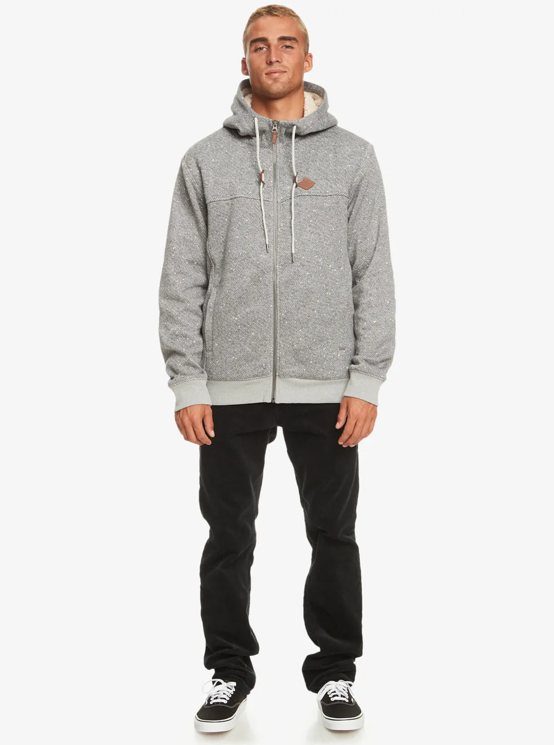 Cypress Keller Zip-Up Hoodie - Light Grey Heather