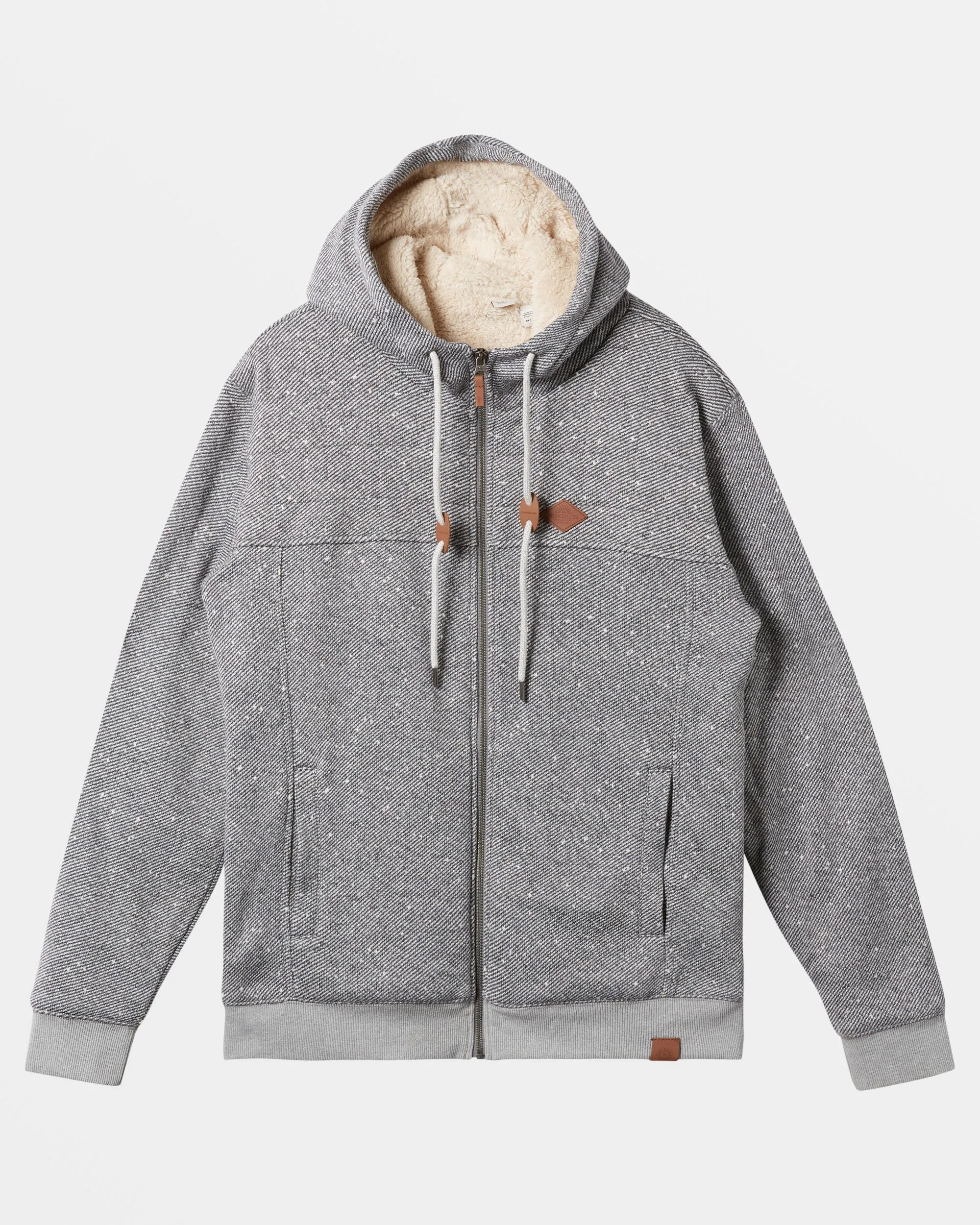 Cypress Keller Zip-Up Hoodie - Light Grey Heather