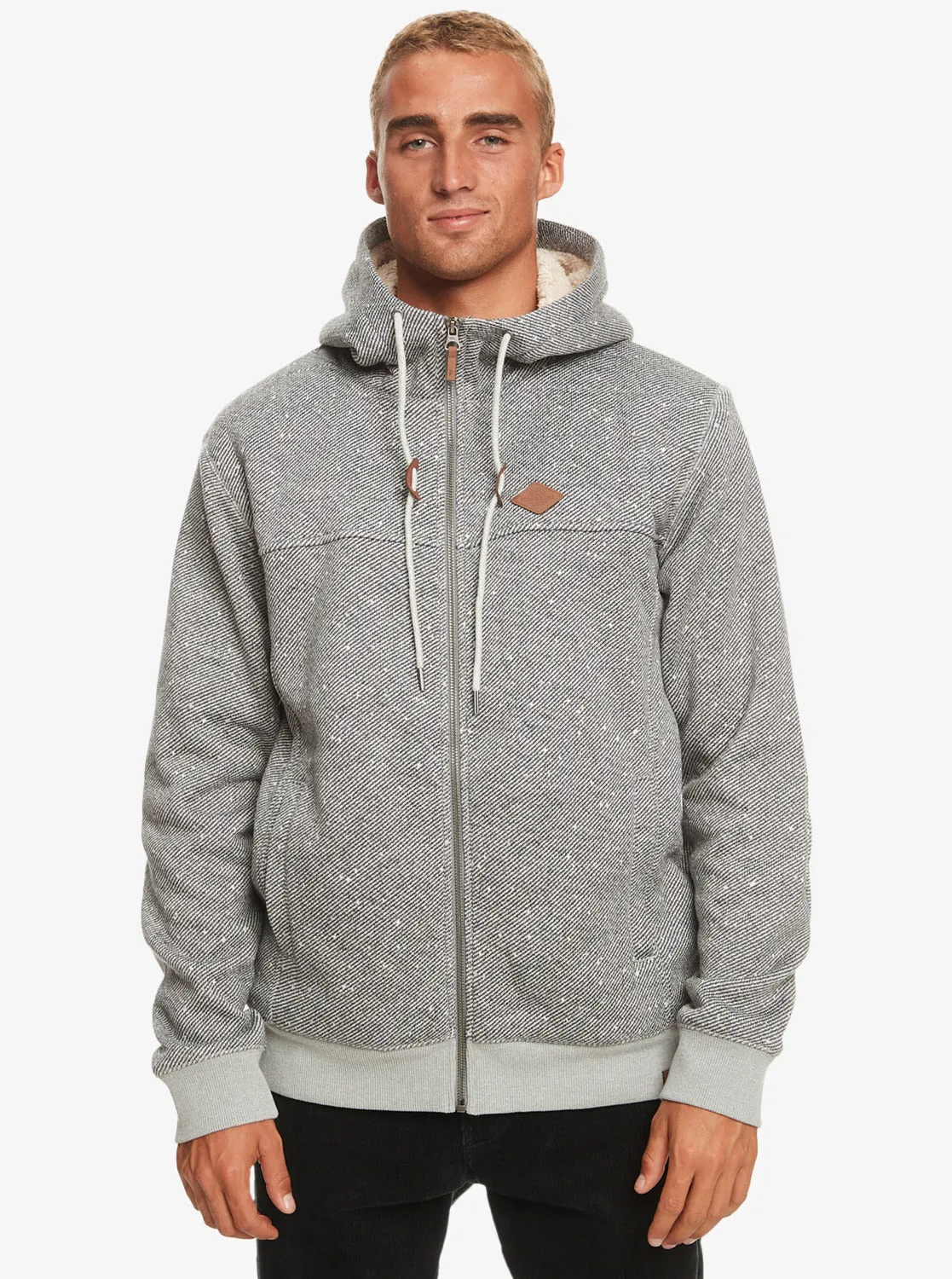 Cypress Keller Zip-Up Hoodie - Light Grey Heather