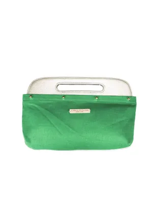 Emerald Linen Clutch Cover