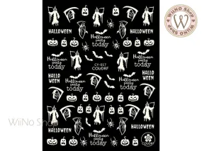 Glow in the Dark Halloween Adhesive Nail Art Sticker - 1 pc (CY-017)