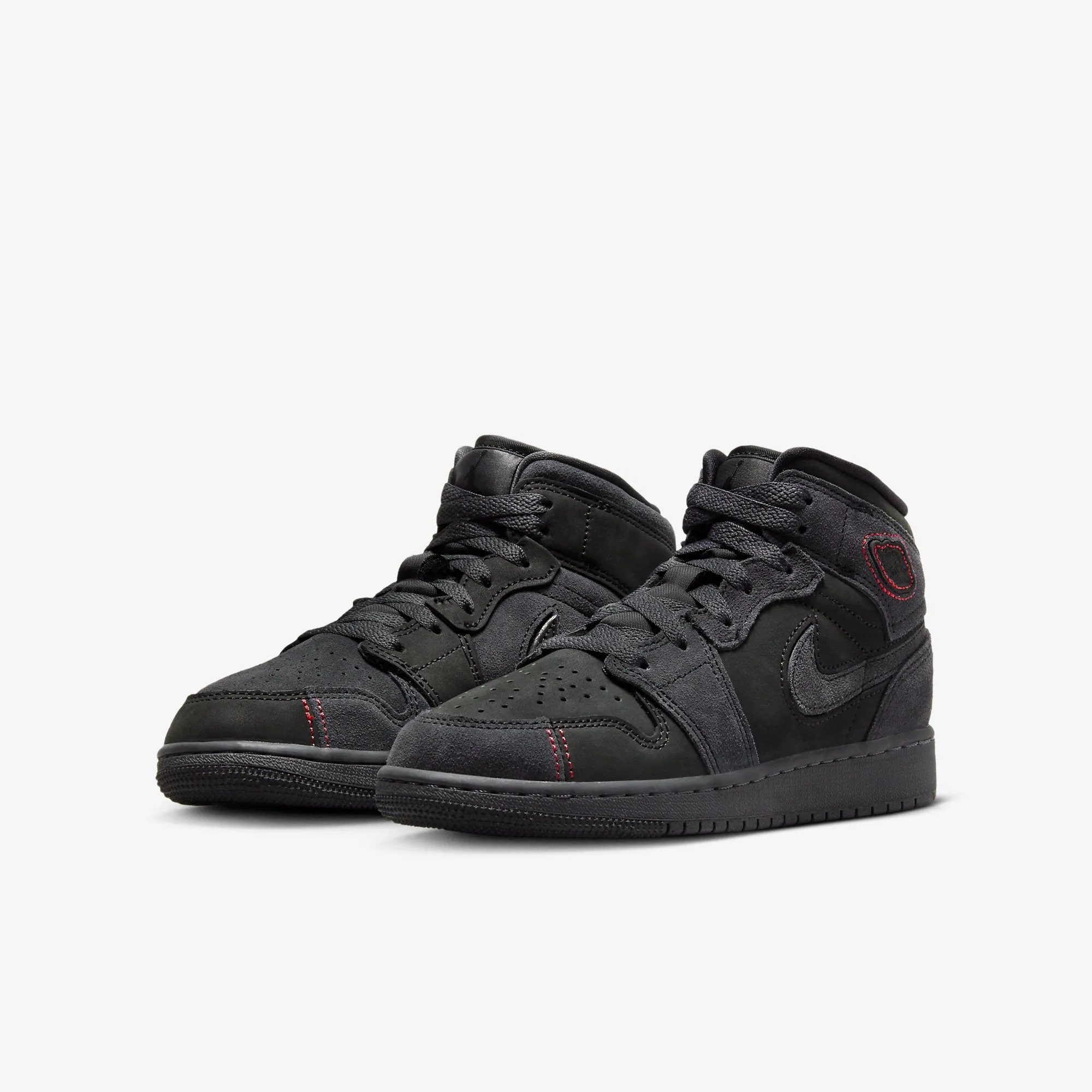 (GS) Air Jordan 1 Mid SE Craft 'Dark Smoke Red' (2023) FQ7742-001