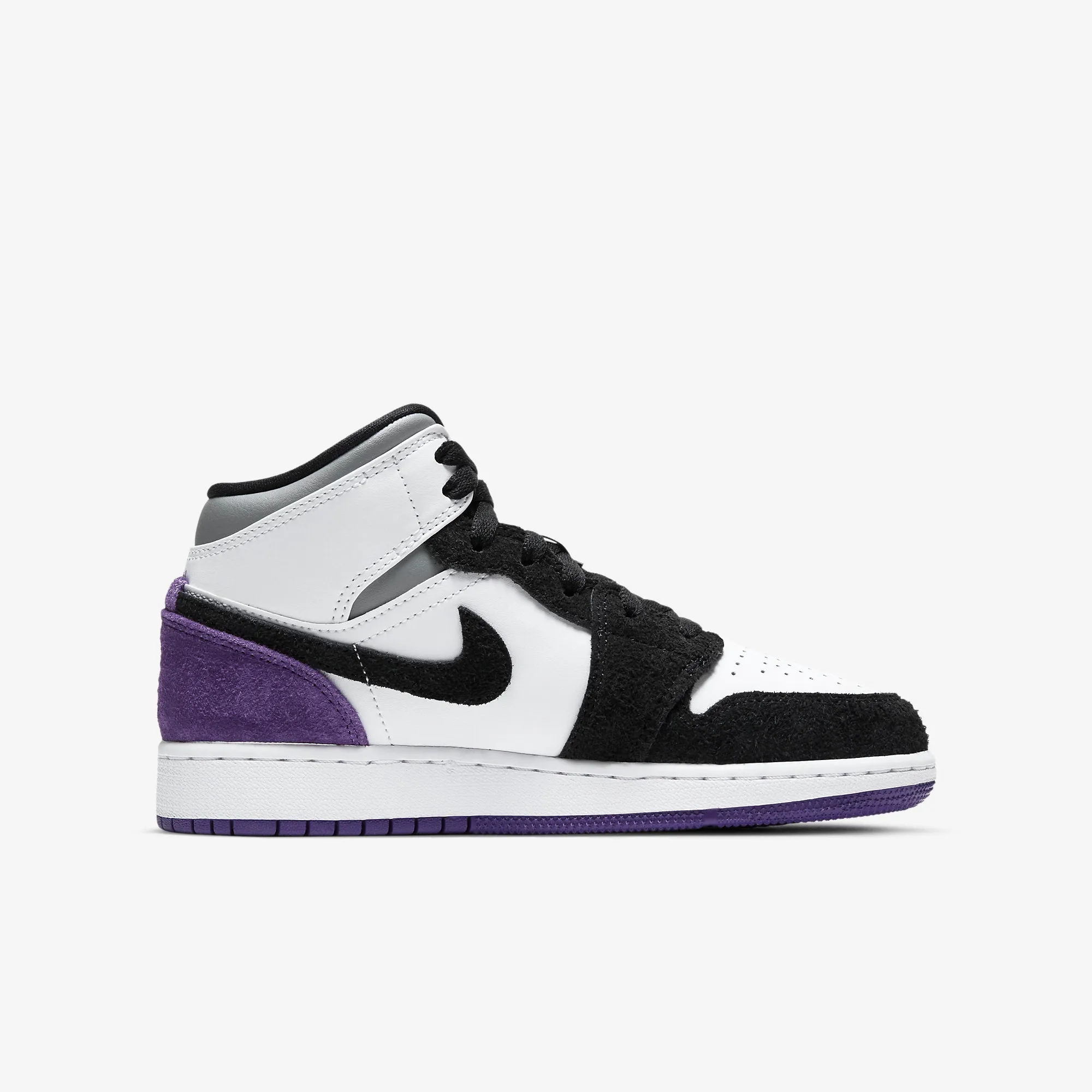 (GS) Air Jordan 1 Mid SE 'Union Court Purple Toe' (2020) BQ6931-105