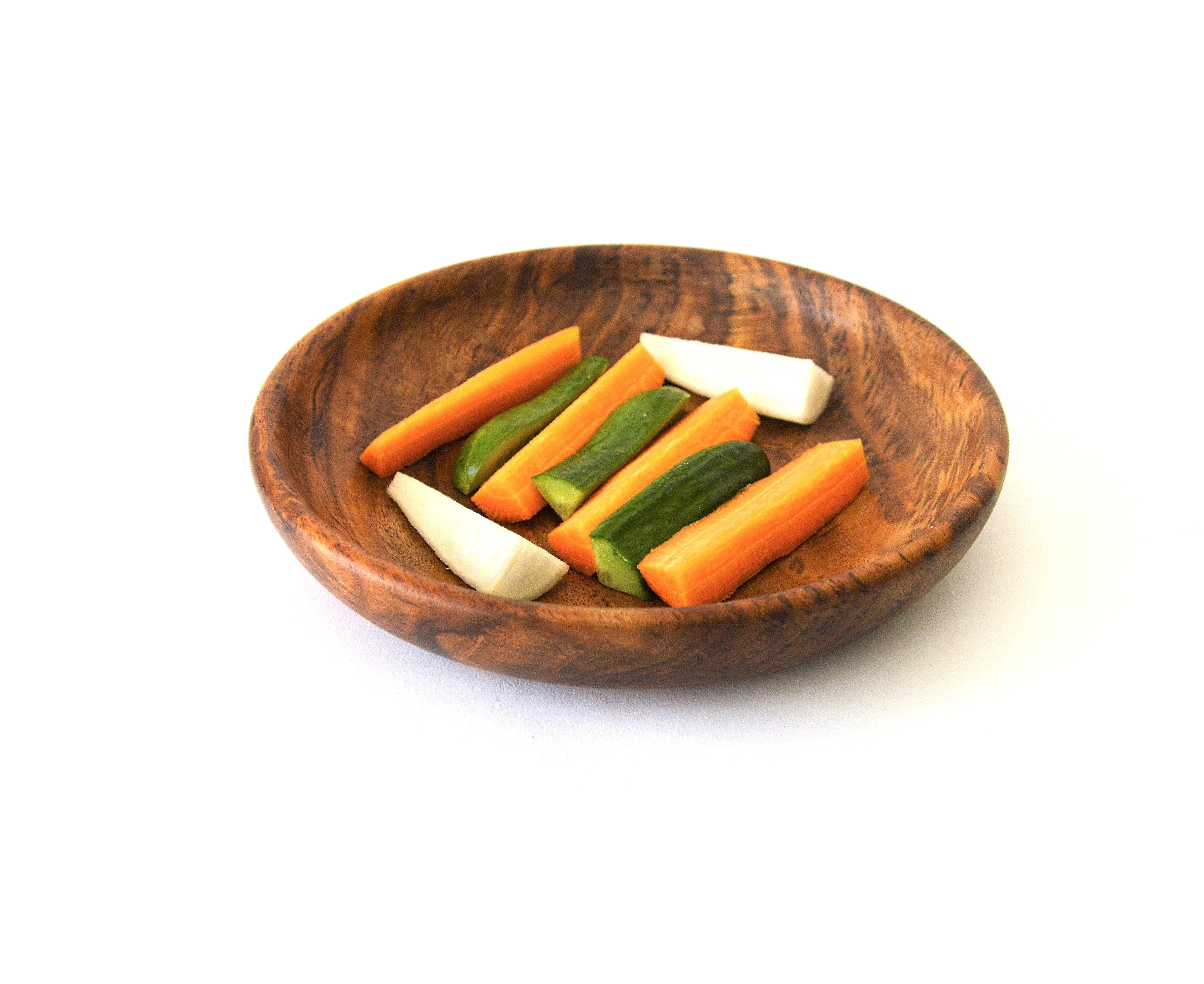 Hand-turned Wooden Salad Plate