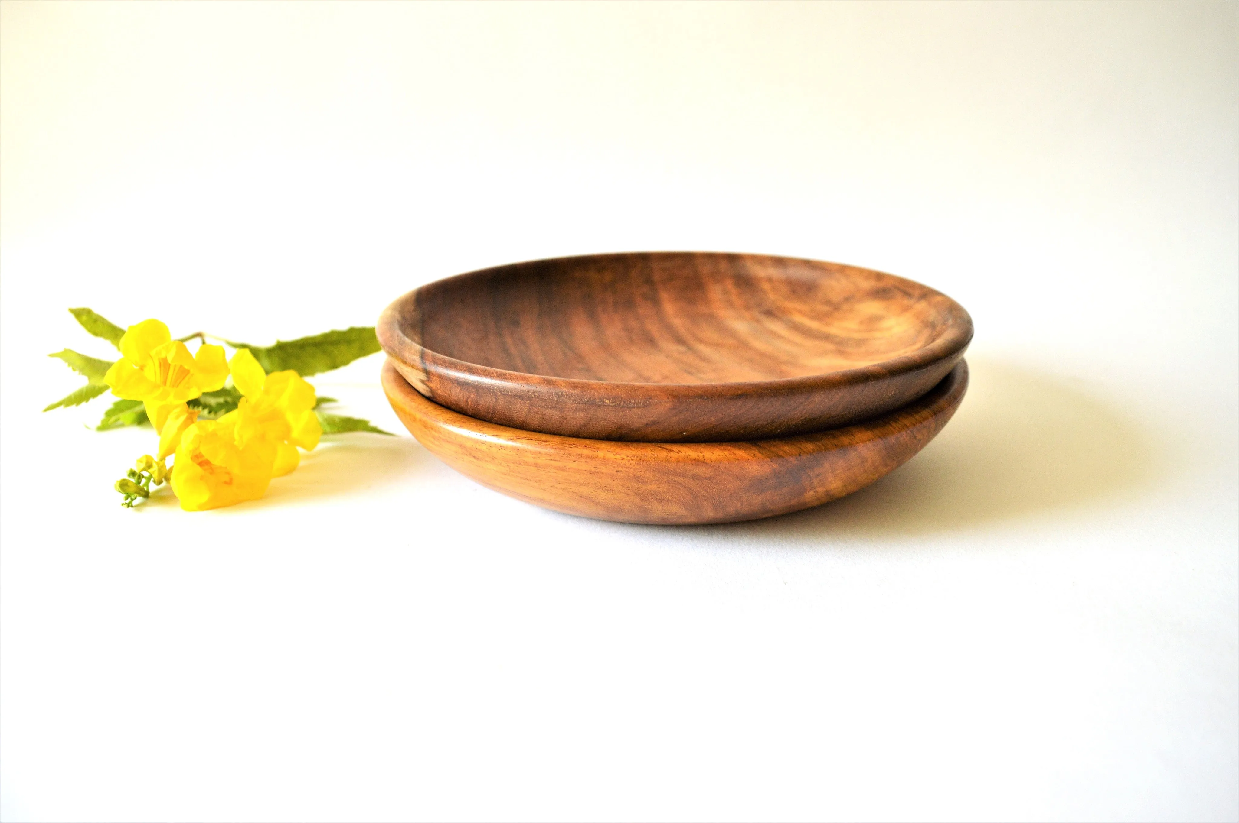 Hand-turned Wooden Salad Plate