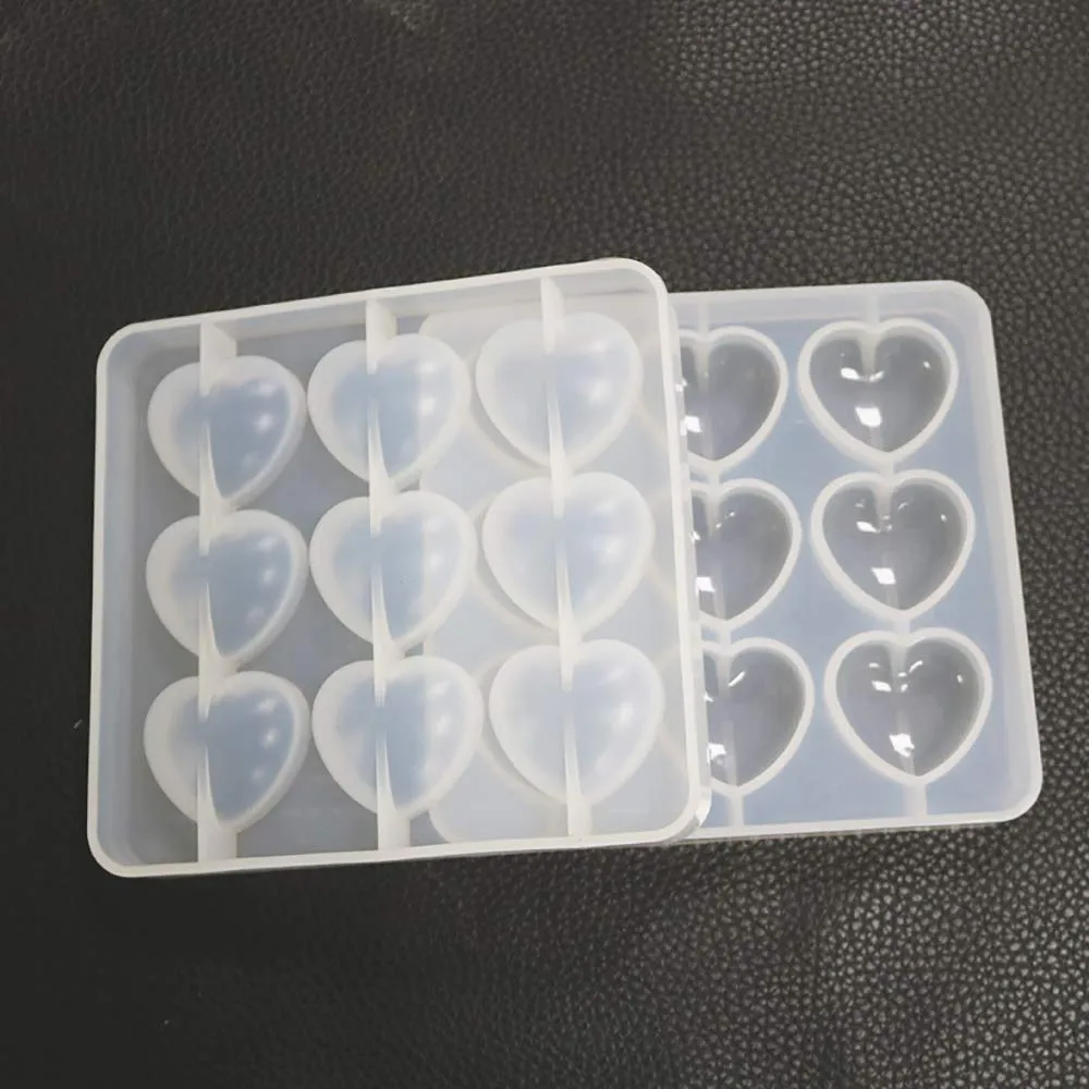 Heart Silicone Mold For Making Resin Pendants,charms,Fridge magnets and Keychains