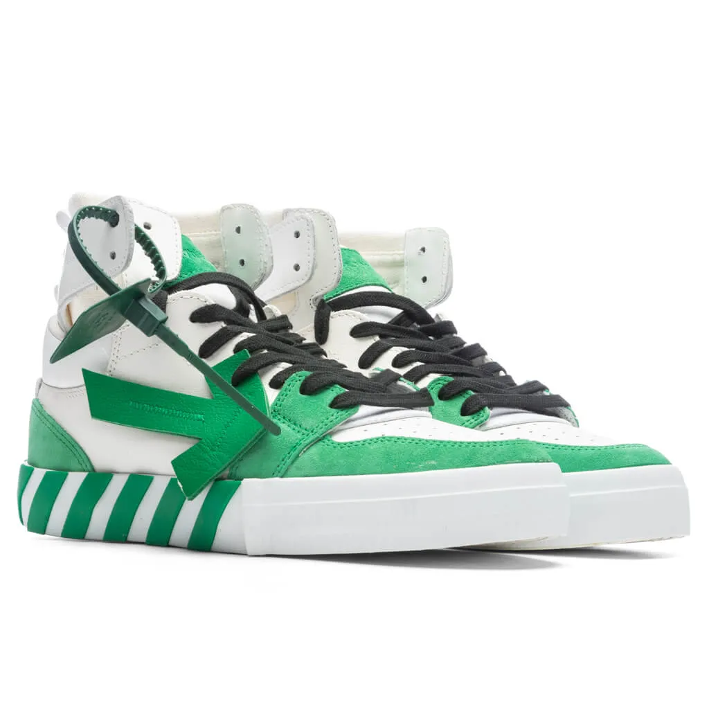 High Top Vulcanized Leather - White/Green