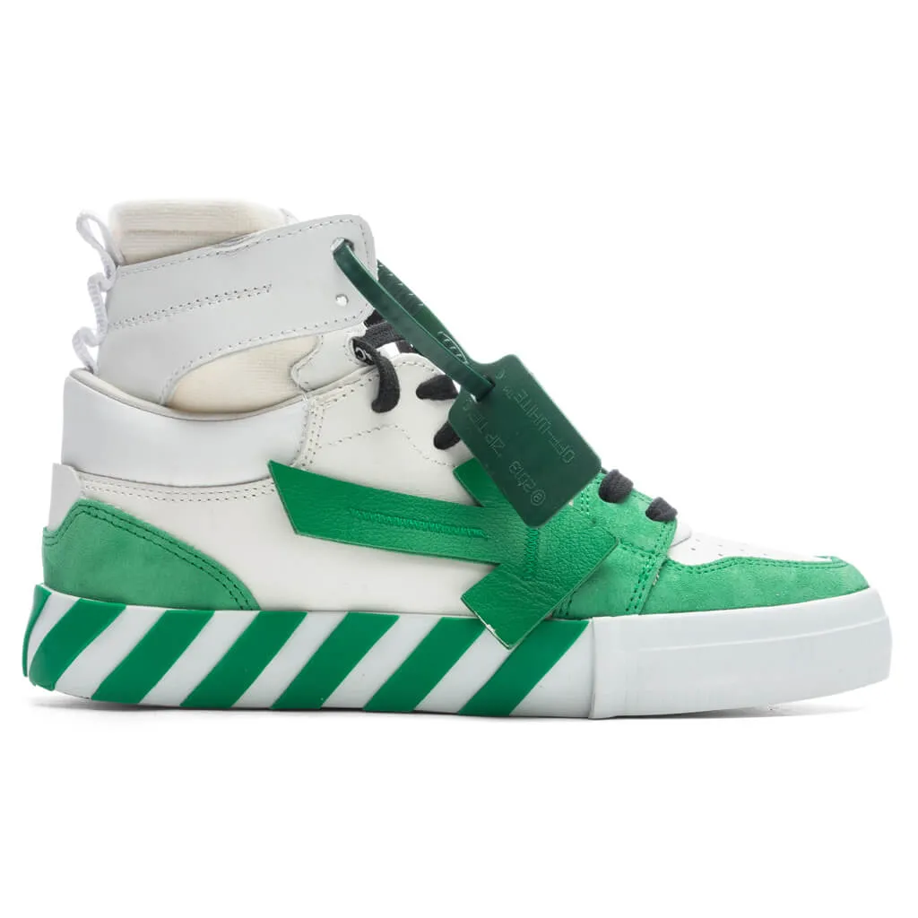 High Top Vulcanized Leather - White/Green