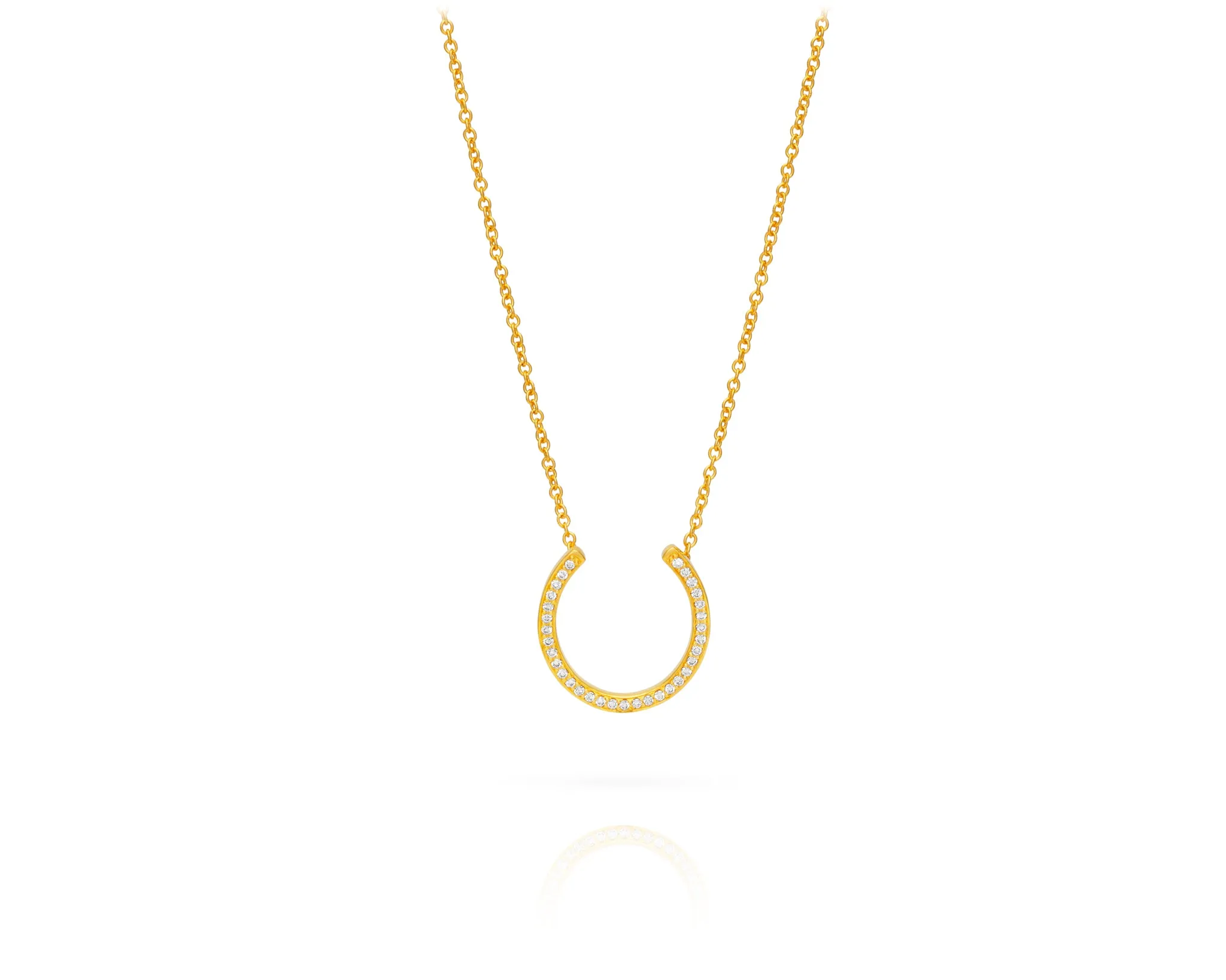 Horseshoe Necklace | Gold