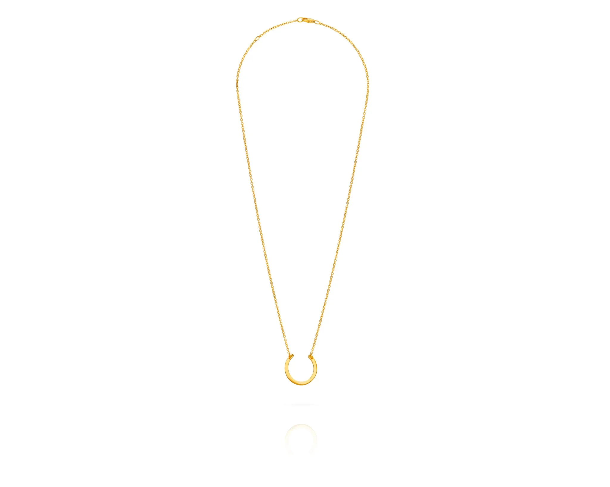 Horseshoe Necklace | Gold