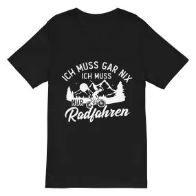 Ich muss gar nix, ich muss nur radfahren - Herren V-Neck Shirt