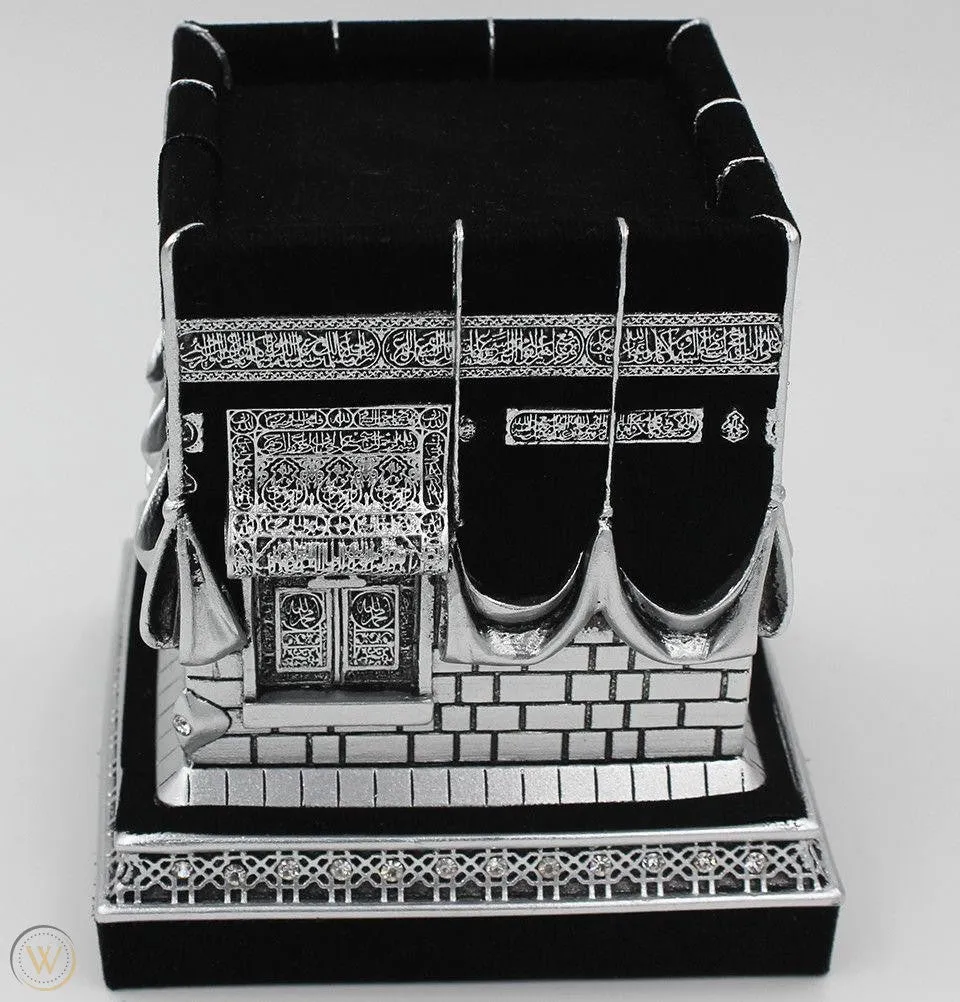 ISLAMIC TABLE DECOR Silver KAABA REPLICA MODEL