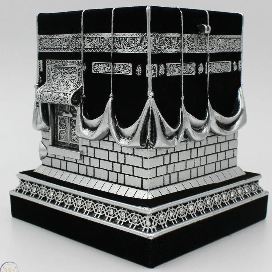 ISLAMIC TABLE DECOR Silver KAABA REPLICA MODEL