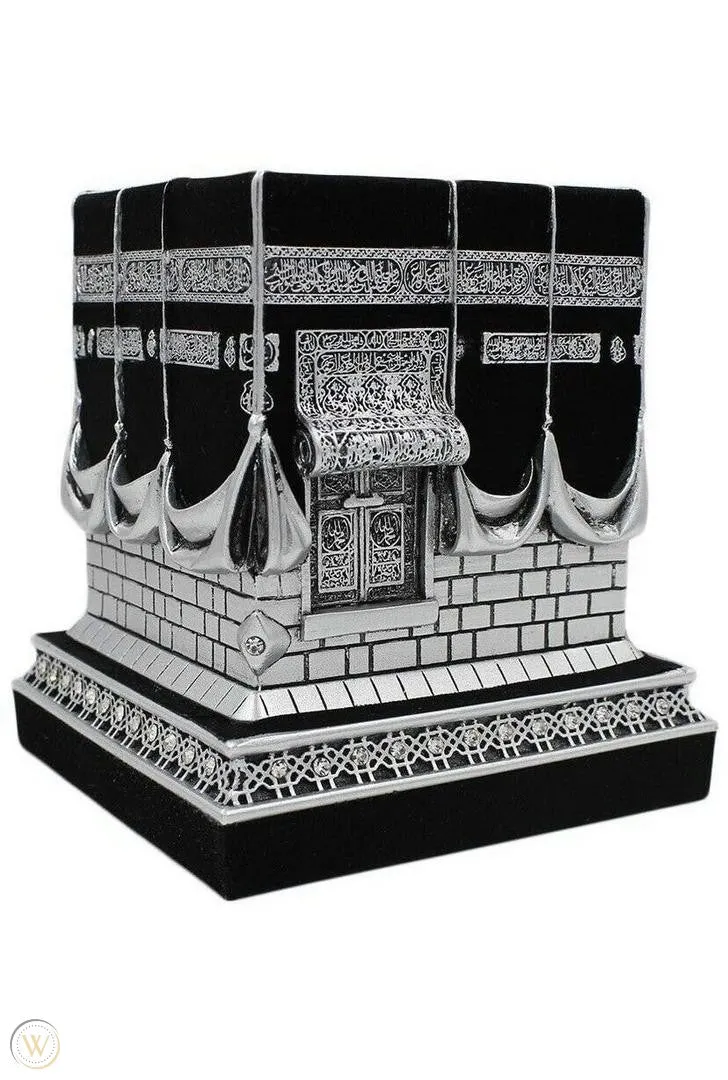 ISLAMIC TABLE DECOR Silver KAABA REPLICA MODEL