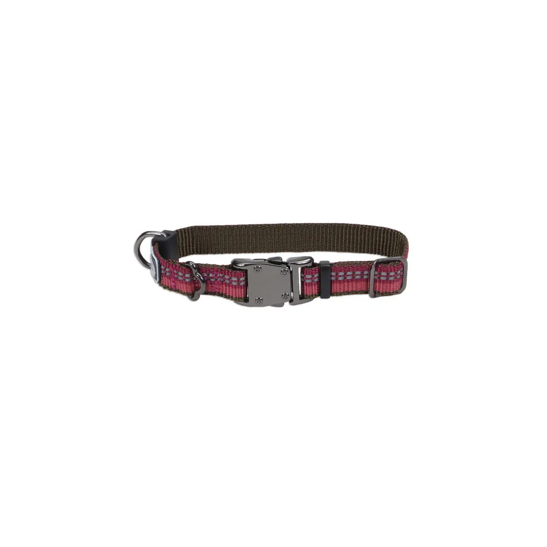 K9 Explorer Reflective Adjustable Dog Collar, Berry Small