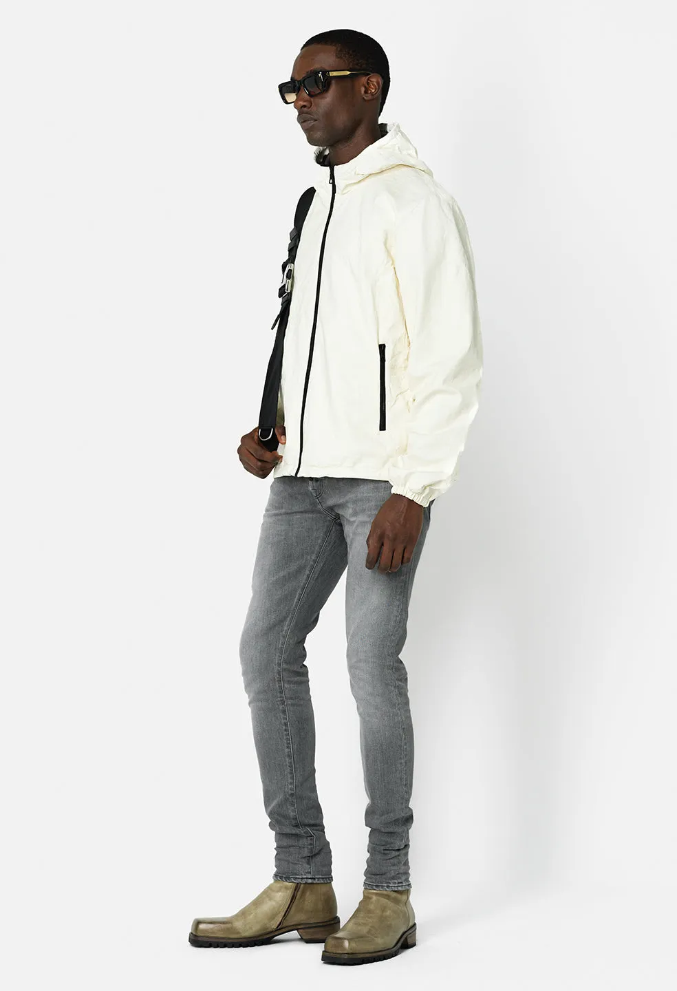 Leather Adapt Anorak / Ivory