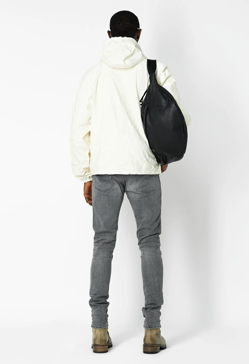 Leather Adapt Anorak / Ivory