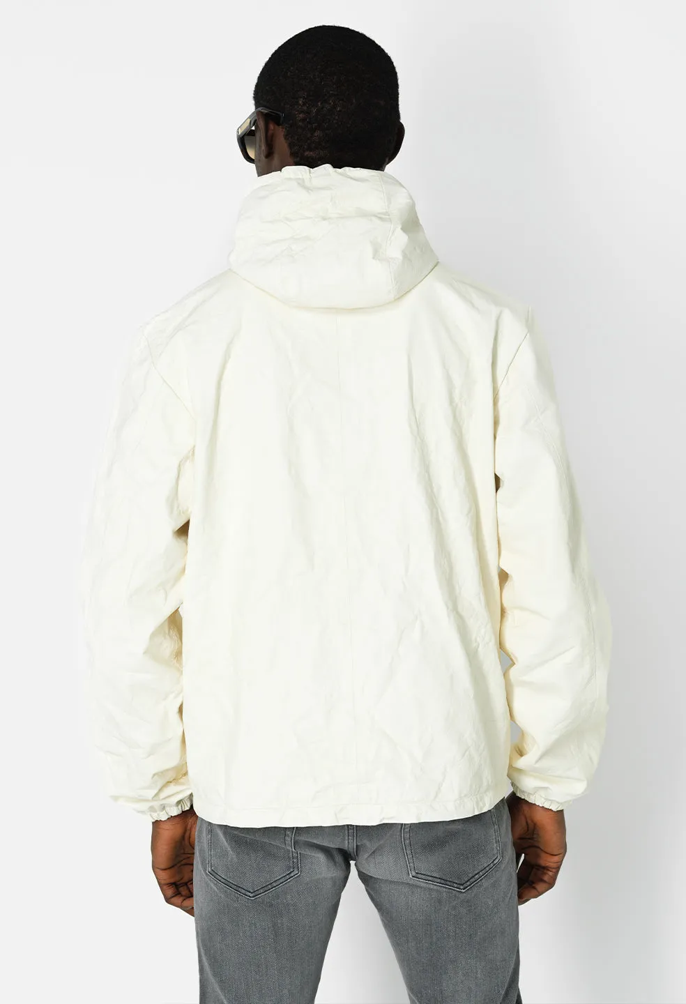 Leather Adapt Anorak / Ivory