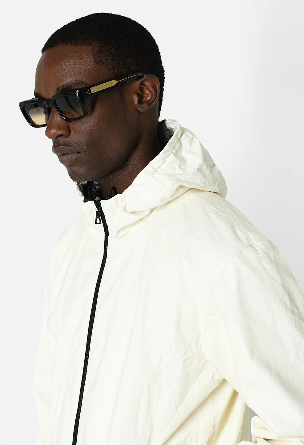 Leather Adapt Anorak / Ivory