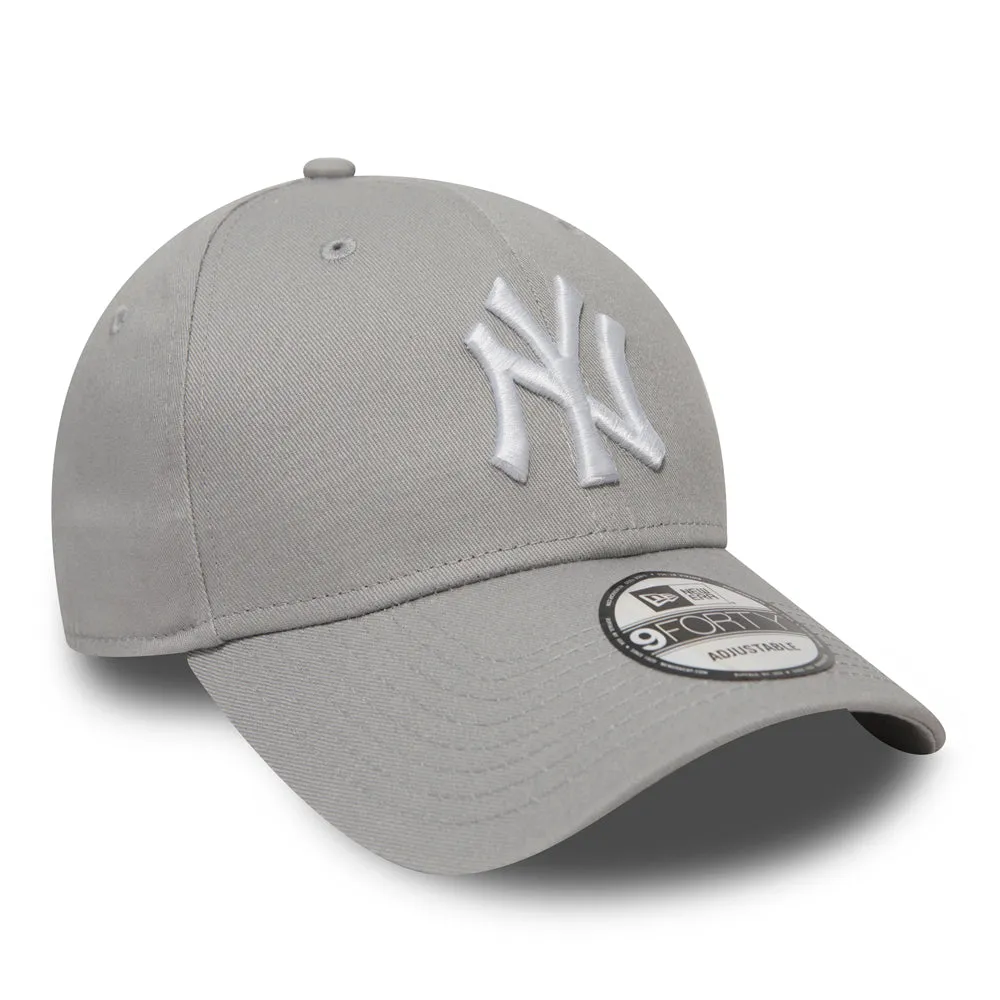 NEW ERA New York Yankees Essential Grey 9FORTY Adjustable Cap