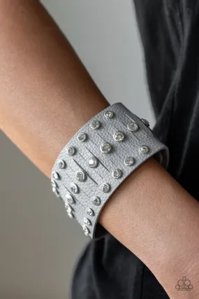 Paparazzi Accessories - Now Taking The Stage #B355 - Silver Bracelet