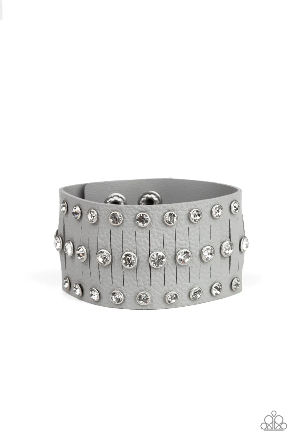 Paparazzi Accessories - Now Taking The Stage #B355 - Silver Bracelet