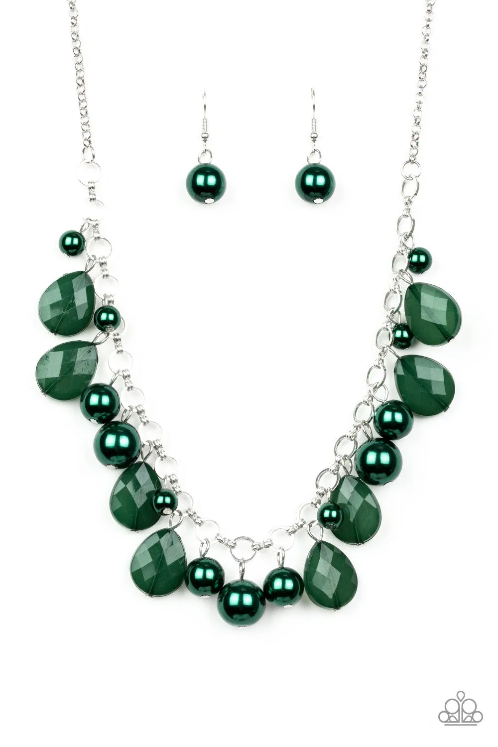 Paparazzi Accessories  - Pacific Posh #N586 Box 6 - Green Necklace